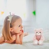 FAO Schwarz 7" Dusty Pink Glitter Bear Toy Plush - 2 of 4
