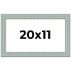 PosterPalooza | Refined Blue Picture Frame - UV Acrylic, Backing Board, Hanging Hardware Included - 2 of 4