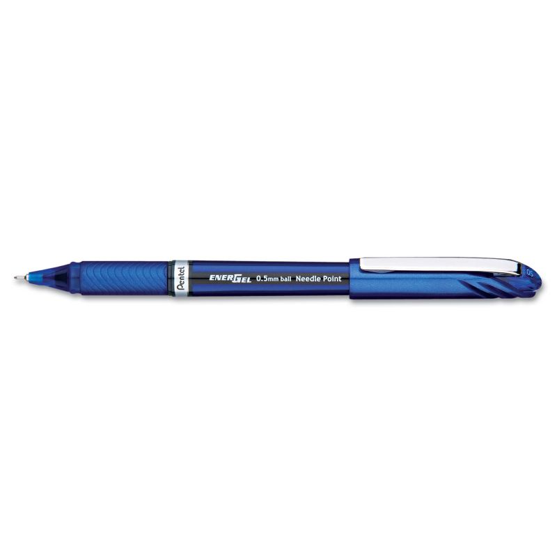 Pentel EnerGel NV Liquid Gel Pen .5mm Blue Barrel Blue Ink BLN25C, 1 of 4