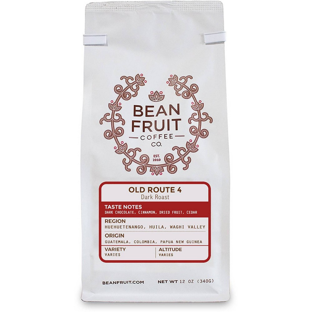 Photos - Coffee Bean Fruit Old Route 4 Medium Roast Whole Bean  - 12oz