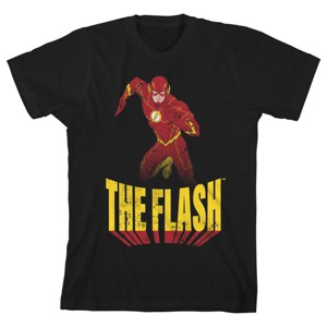 Flash Superspeed Run Black T-shirt Toddler Boy to Youth Boy - 1 of 3
