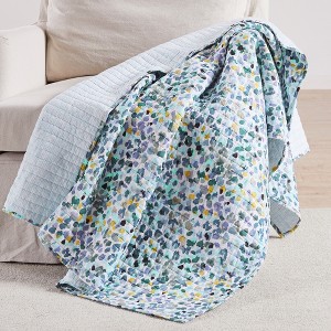 Calico Multicolored Quilted Throw - Levtex Home - 1 of 4
