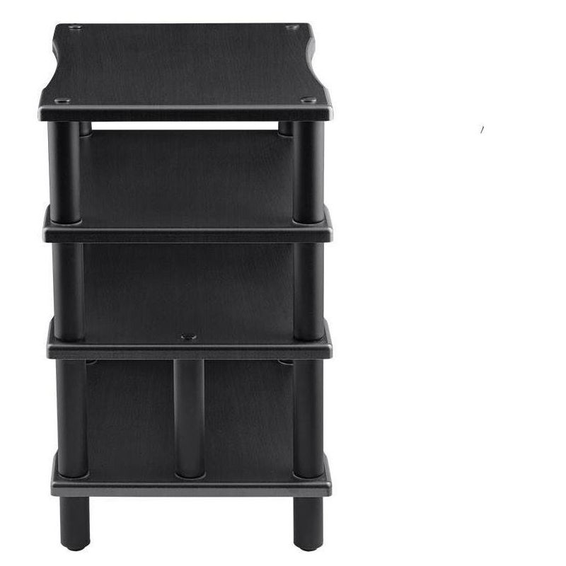 Monolith 4 Tier Audio Stand XL - Black, Open Air Design, Each Shelf Supports Up to 75 lbs., Perfect Way to Organize AV Components, 4 of 7