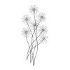 Metal Floral 3D Wire Wall Decor with Crystal Embellishments Black - Olivia & May: Iron Botanical Art, Vertical Display - 2 of 4