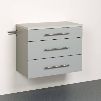 Hangups 3 Drawer Base Storage Cabinet Light Gray - Prepac