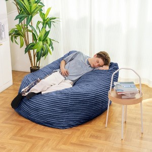 CAVINAS Faux Fur Bean Bag Chair,Lazy Floor Sofa Chair with High Rebound Memory Foam,Cozy Lounge Chair for Living Room - 1 of 4