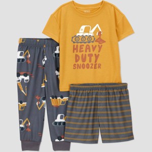 Carter's Just One You® Toddler Boys' 3pc Short Sleeve Pajama Set - 1 of 3