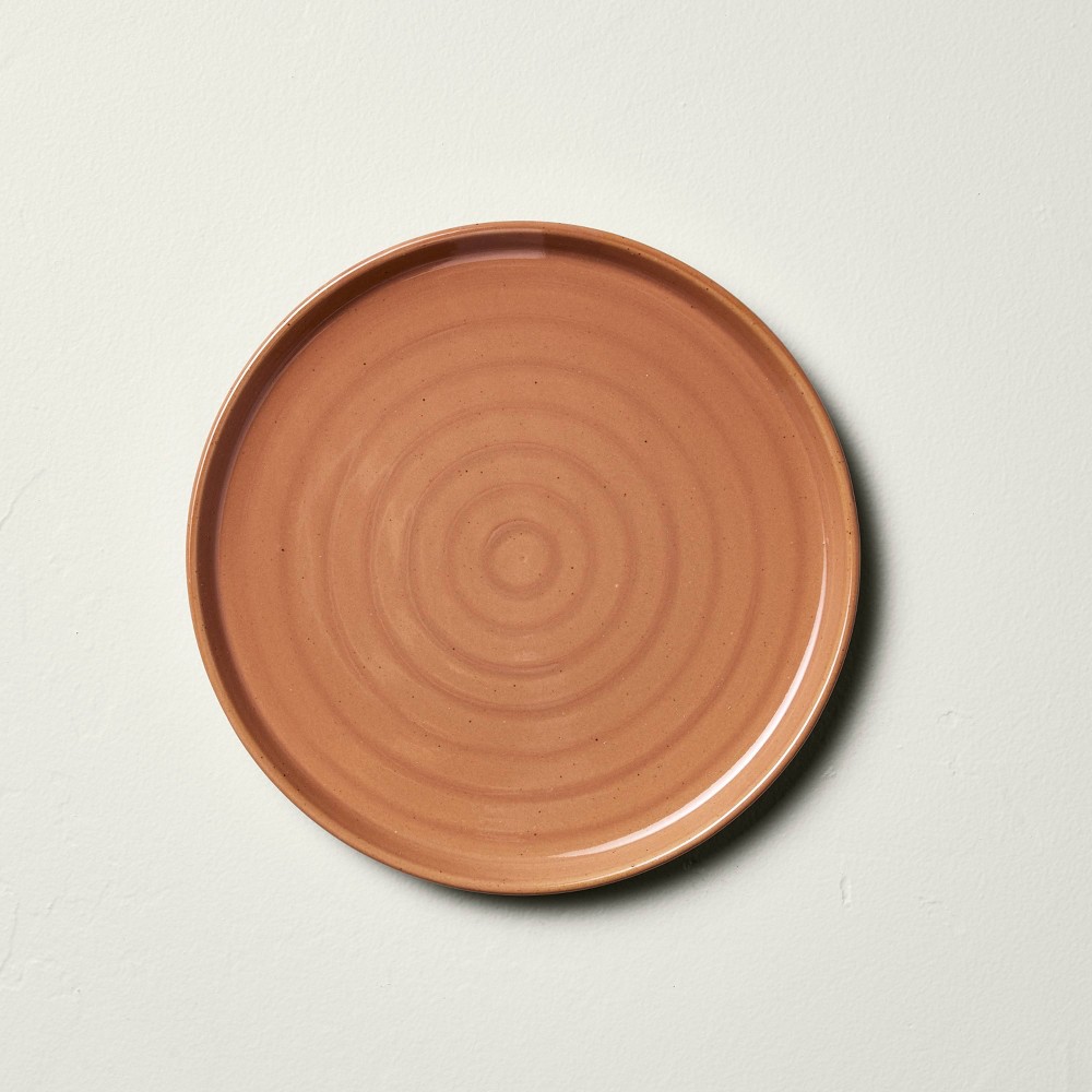 Photos - Plate 8.5" Flared Brim Stoneware Salad  Cosmic Rust - Hearth & Hand™ with Magnolia