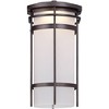 Possini Euro Design Theola Modern Outdoor Wall Light Fixture Bronze LED 12 3/4" Etched Glass Shade for Post Exterior Barn Deck House Porch Yard Patio - 3 of 4