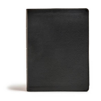 CSB Tony Evans Study Bible, Black Genuine Leather, Indexed - (Leather Bound)