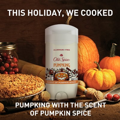 Old Spice Holidudes Deodorant - PumpKing - 3oz: Invisible Solid Deodorant, Under Arm Application, Pumpkin Spice Scent, Normal Skin Type
