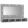 vidaXL Mirror Cabinet Grey Sonoma Engineered wood and acrylic Large - 3 of 4