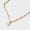 Singapore Chain Teardrop Pendant Necklace - A New Day™ Gold - 4 of 4