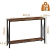 42.9" Entryway Table with Storage, 2-Tier Console Table with Open Shelf,Behind Couch Entry Foyer Hallway Storage, for Entrance, Living Room - 3 of 4