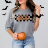 Simply Sage Market Women's Let's Go Ghouls Checkered Short Sleeve Garment Dyed Tee - 2 of 4
