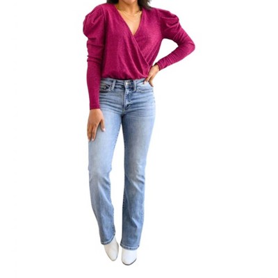 Women's Take Me Out Faux Wrap Bodysuit - White Birch