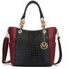 MKF Collection Miriam Handbag Signature Women Vegan Leather Tote by Mia K - 2 of 4
