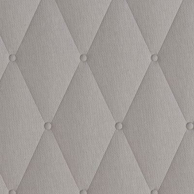 Riverdale Light Gray Upholstered Queen Platform Bed with Nailhead Trim