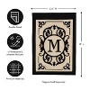 Evergreen Flag Cambridge Chic Letter M Monogram Applique Garden Flag - 12.5" Wide x 18" High - 2 of 4