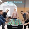 VisioGear Game Tables 4ft Combo Game Table Set with Hockey, Foosball, Pool, Shuffleboard, Ping Pong, Black, 42.35"*21.00"*32.50" - 4 of 4