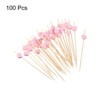 Unique Bargains Decorative Drinks Appetizer Bamboo Heart Cocktail Toothpicks 100 Pcs - 3 of 4