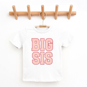 The Juniper Shop Big Sis Distressed Toddler Short Sleeve Tee - 1 of 2