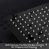 ALEXOUN  10" Square Rainfall & High Pressure Stainless Steel Bath Shower head Matte Black - 4 of 4