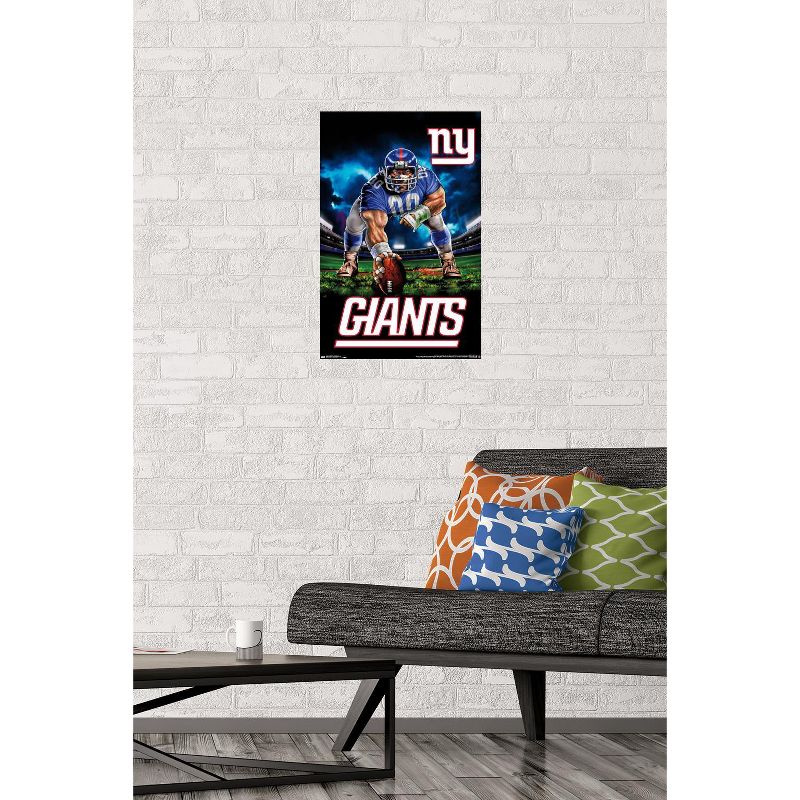 Trends International NFL New York Giants - 3 Point Stance 19 Unframed Wall Poster Prints, 2 of 7