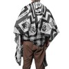 Unique Bargains Retro Hair Cutting Cape 62.99"x55.12" Black White 1 Pc - 2 of 4
