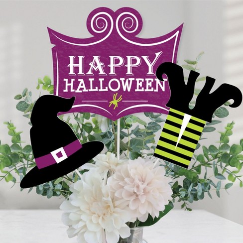 Big Dot Of Happiness Happy Halloween - Witch Party Centerpiece ...