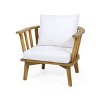 Outdoor Acacia Wood Patio Club Chair, Wooden Patio Furniture,Waterproof Thick Cushion Deep Seating for Porch, Garden, Backyard, Balcony - 4 of 4