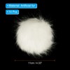 Unique Bargains Fluffy Soft Elastic Faux Fur Pom Poms for Hats DIY Scarves Gloves 14 Pcs - 2 of 4