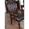 CAVINAS 23" Chateau De Ville Dining Chairs,Set of 2,Luxury Upholstery Chairs with/without Armrest,Formal Dining Room Chairs,Button-Tufted Backrest - 4 of 4