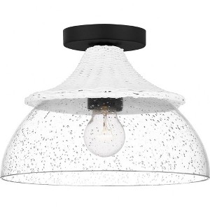 Quoizel Lighting Otten 1 - Light Semi-Flush Mount in  Matte Black - 1 of 4