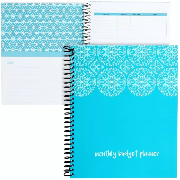 Paper Junkie Blue Monthly Budget Planner With 24 Pockets