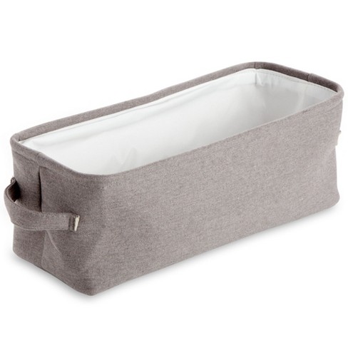 Plastic Storage Organizer Baskets (Set of 3) – Grey Rectangular Storage  Baskets - Decorative Woven Knit Design Storage Bin - Organization Bins for  Drawer, Pantry, Cabinet, Bathroom, Shelf and Kitchen 