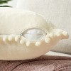 PAVILIA Set of 2 Pom Pom Throw Pillow Covers, Decorative Pompom Fringe Square Cushion Cases for Couch Sofa Bed - 4 of 4