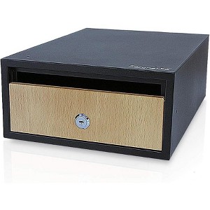 Locking Wall Mount Mailbox for Secure Delivery with Rust-Resistant Design, Horizontal Style, Key Lock, Indoor/Outdoor Use - 1 of 4