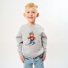 Skiing Bear Watercolor - Youth Graphic Sweatshirt - 3 of 4