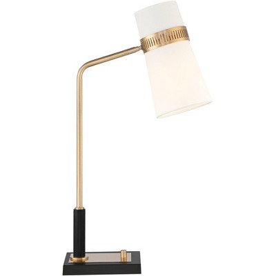 Vienna Full Spectrum Traditional Glam Table Lamp With USB Charging Port 26 5 High Crystal Column Gray Drum Shade Living Room Bedroom House