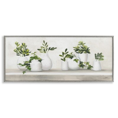 Stupell Industries Traditional Potted Cottage Plants, 24" x 10"