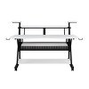 CAVINAS Home Office Desk Morden Music Desk with Shelves, Keyboard Tray and Hooks for Work - 3 of 4