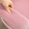 TiramisuBest Pink Velvet Computer Chair with Rhinestone Back, Adjustable & Swivel, 265 lbs Capacity - 2 of 4