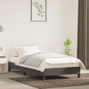 vidaXL Twin Bed Frame in Luxurious Dark Gray Velvet with Sturdy Supporting Legs and Plywood Slats for Restful Sleep - Easy Assembly - 2 of 4