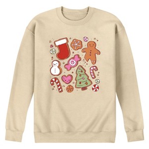 Men's - Instant Message - Kawaii Christmas Treats Graphic Fleece Sweatshirt - 1 of 4