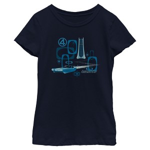 Girls The Fantastic Four: First Steps Action Car T Shirt - 1 of 4