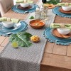 Design Imports  Handloomed  Chevron Jacquard Fringe Table Runner, Black, 15X108" - 4 of 4