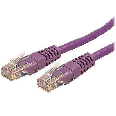StarTech C6PATCH6PL 6ft Cat-6 Purple Molded RJ45 UTP Gigabit Patch Cable