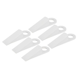 Unique Bargains TPR Anti-Slip Trapezoidal Design Door Stopper 6 Pcs - 1 of 4
