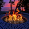 VEVOR Fire Glass, 20 LBS / 9.0 KG High-Temperature Resistant Fireplace Rocks, 1/2-Inch / 12.7 mm Reflective & Smokeless Firepit Glass Rock, Copper - 2 of 4